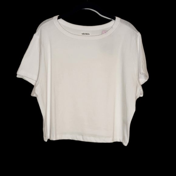 Wild Fable cropped short sleeve tee white 2X - Picture 2 of 12
